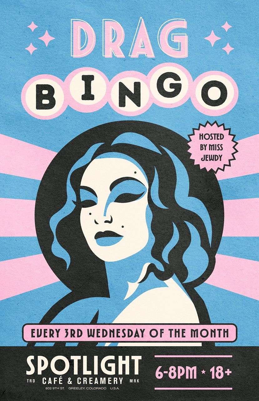 Drag Bingo with Miss Jewdy at Spotlight Cafe and Creamery
