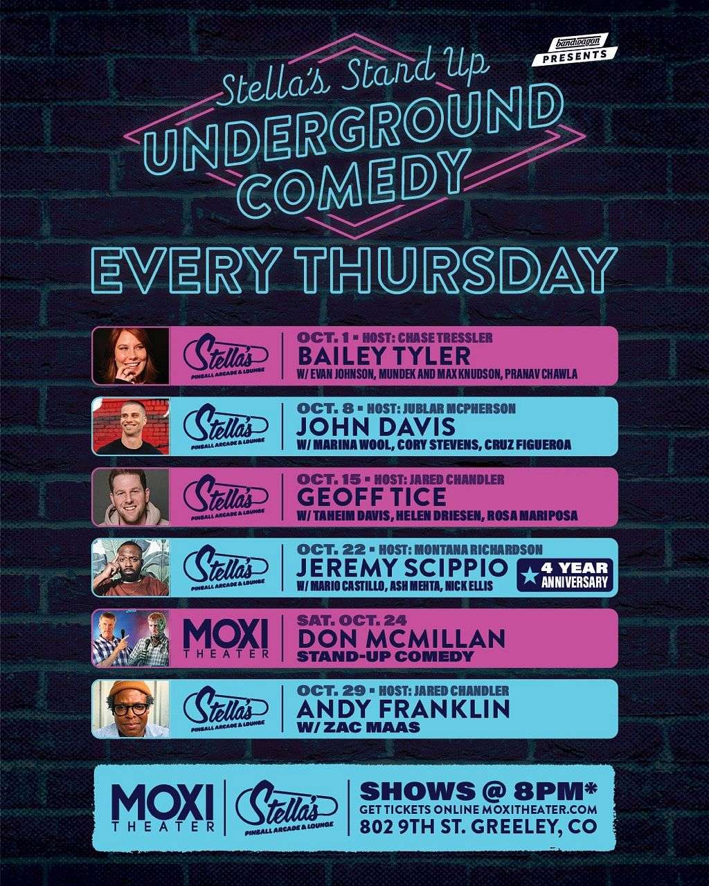 Stella's Underground Comedy: Bailey Tyler, Evan Johnson