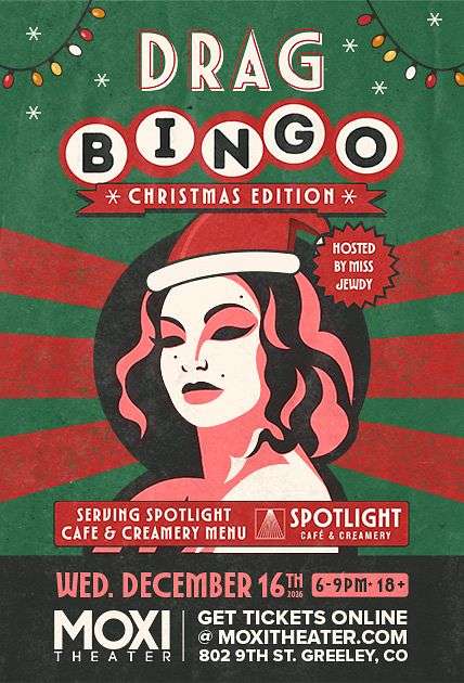 Drag Bingo at Moxi Theater: Christmas Edition