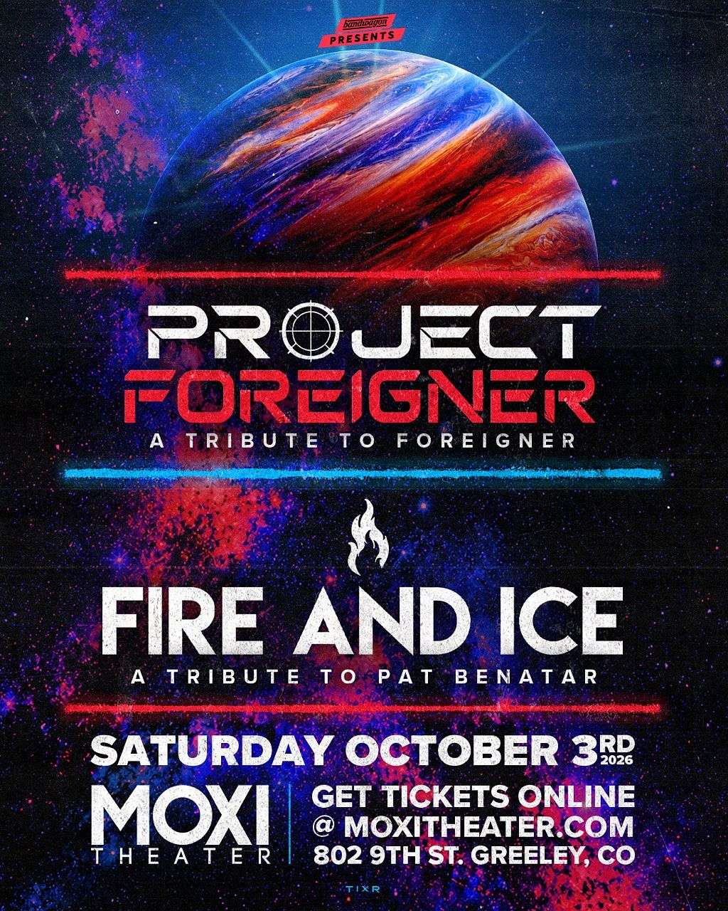 Project Foreigner - A Tribute to Foreigner, Fire & Ice - A Tribute to Pat Benatar