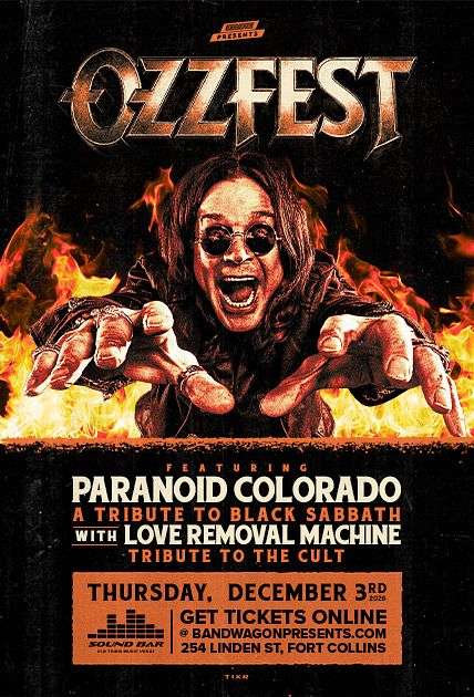 Ozzfest: Paranoid (Black Sabbath Tribute), The Ultimate Sin (Ozzy Tribute)