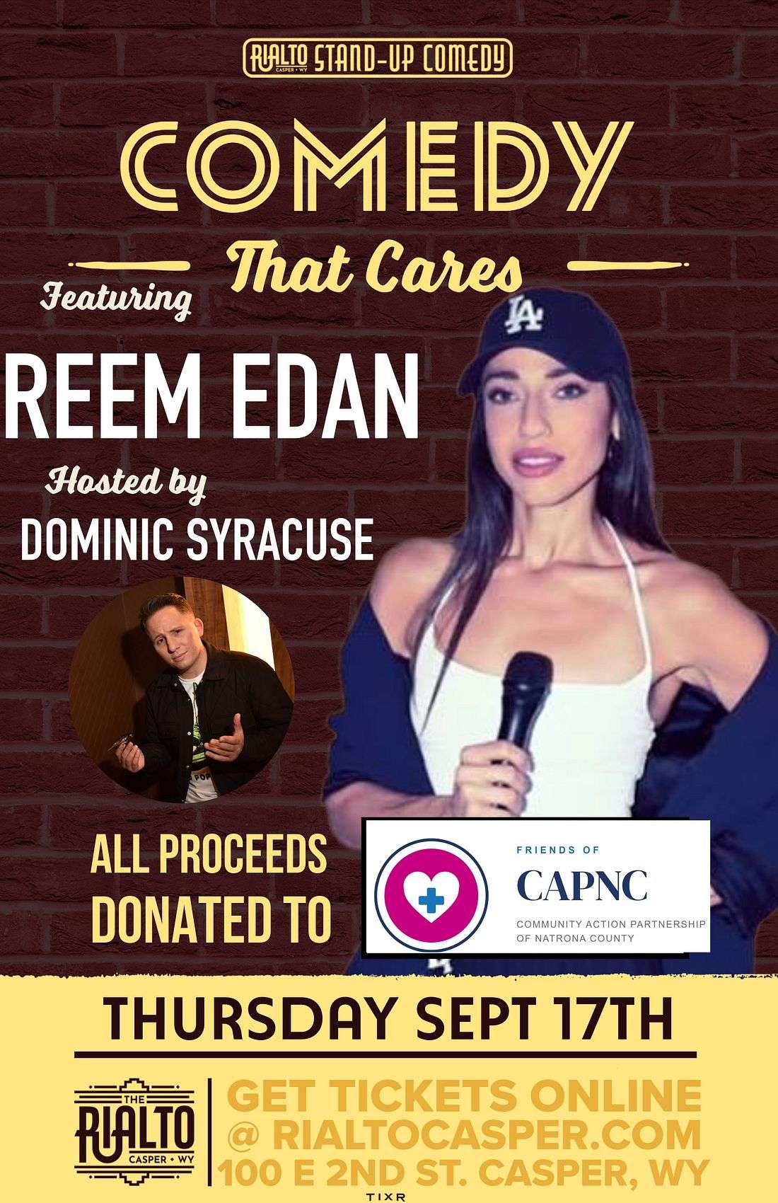 Comedy That Cares - Featuring: Reem Edan, Dom Syracuse