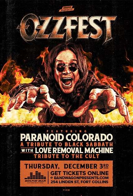 Ozzfest: Paranoid (Black Sabbath Tribute), Love Removal Machine (The Cult Tribute)