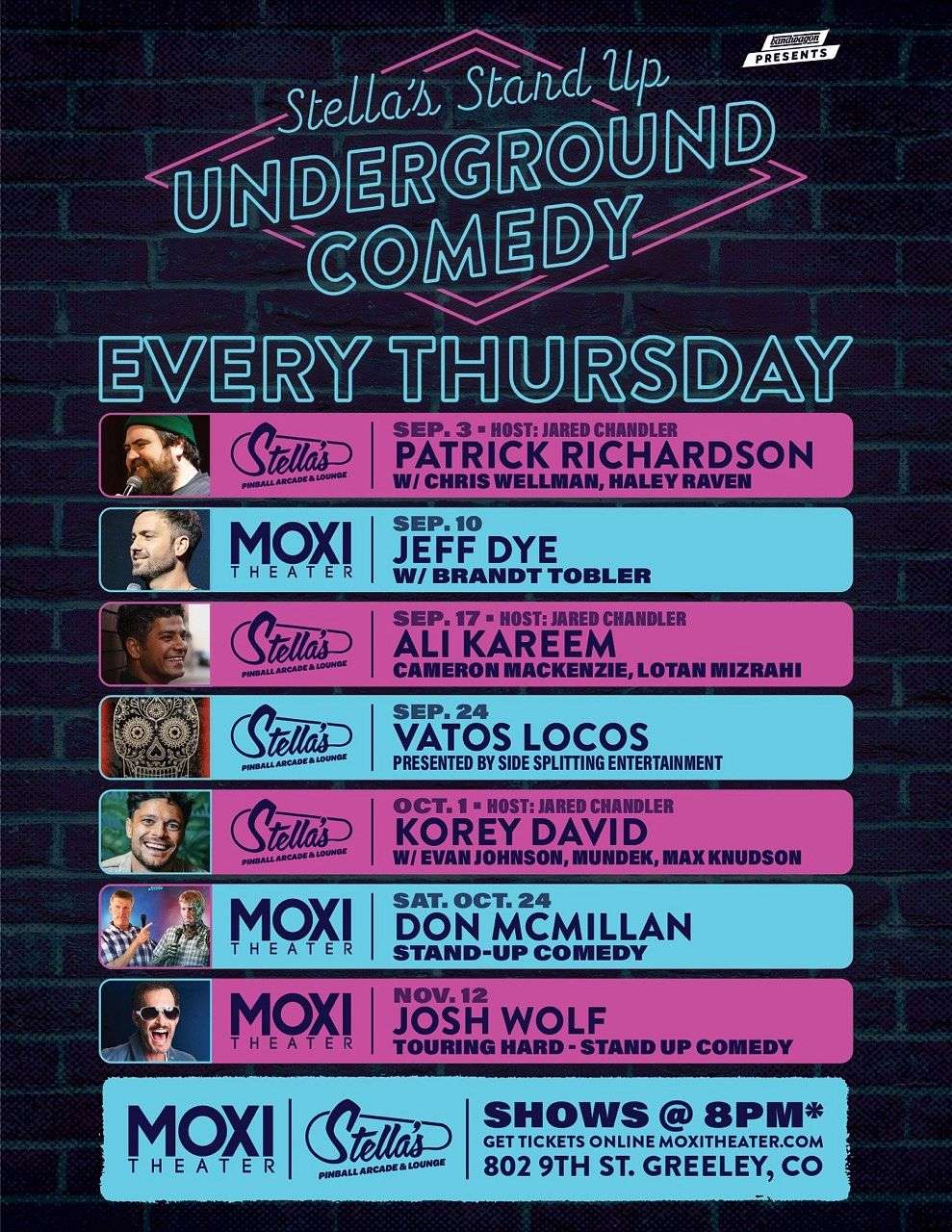 Stella's Underground Comedy: Ali Kareem, Cameron Mackenzie