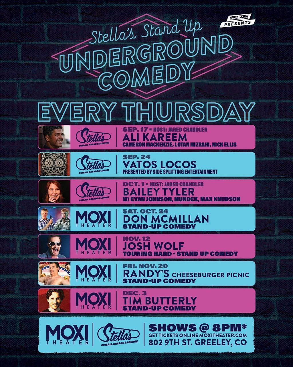 Stella's Underground Comedy: Bailey Tyler, Evan Johnson
