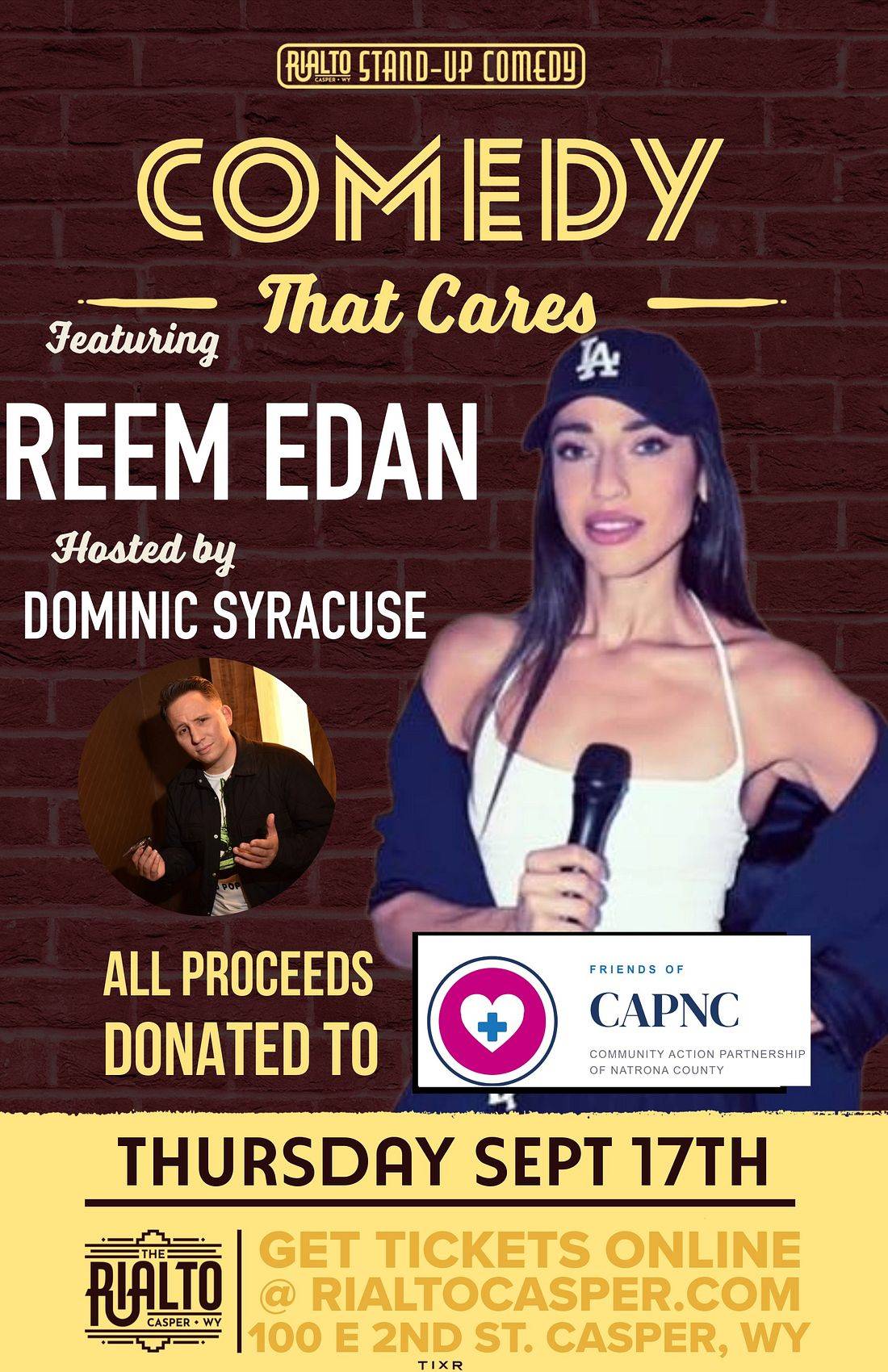 Comedy That Cares - Featuring: Reem Edan, Dom Syracuse