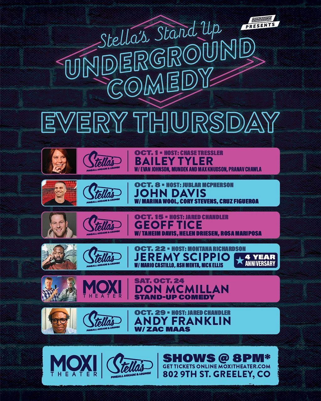 Stella's Underground Comedy: Andy Franklin, Zac Maas official poster
