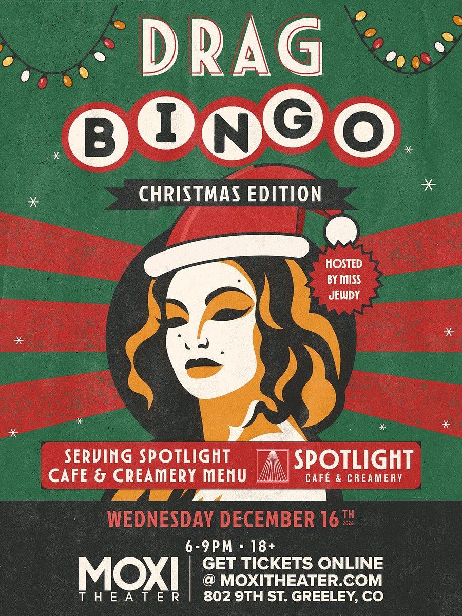 Drag Bingo at Moxi Theater: Christmas Edition official poster