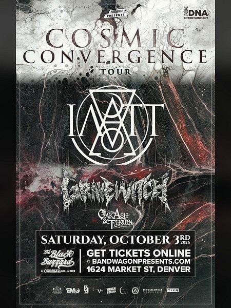 CANCELLED- IATT, Gravewitch, Oak, Ash & Thorn (Denver) official poster